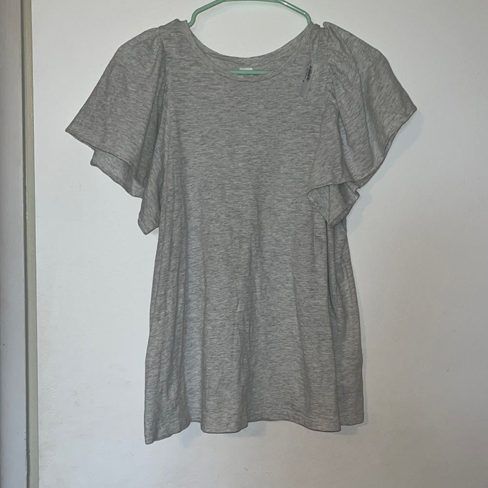 Ruffle sleeve tshirt